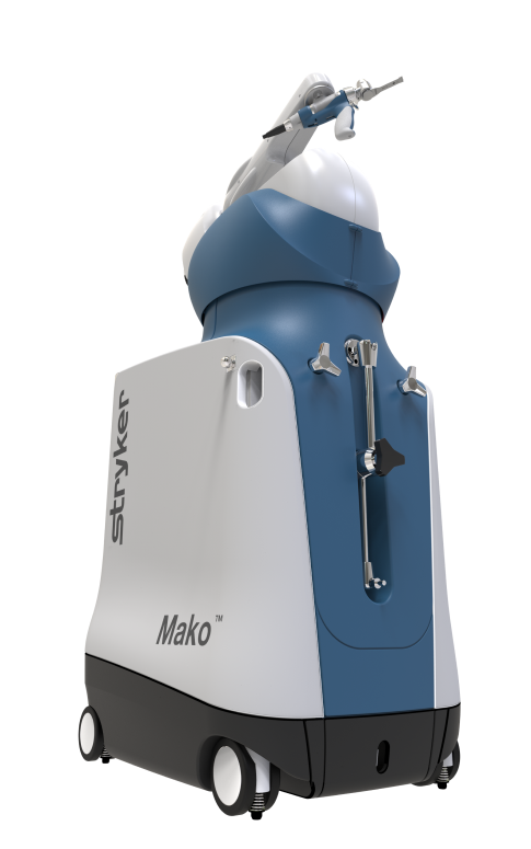 Sistema Mako de Stryker, con su brazo de asistencia robótica